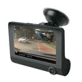 DDVR2XFHD-SP1 HD DVR Dual Front & Rear Facing Lens Suction Cup Dash Camera