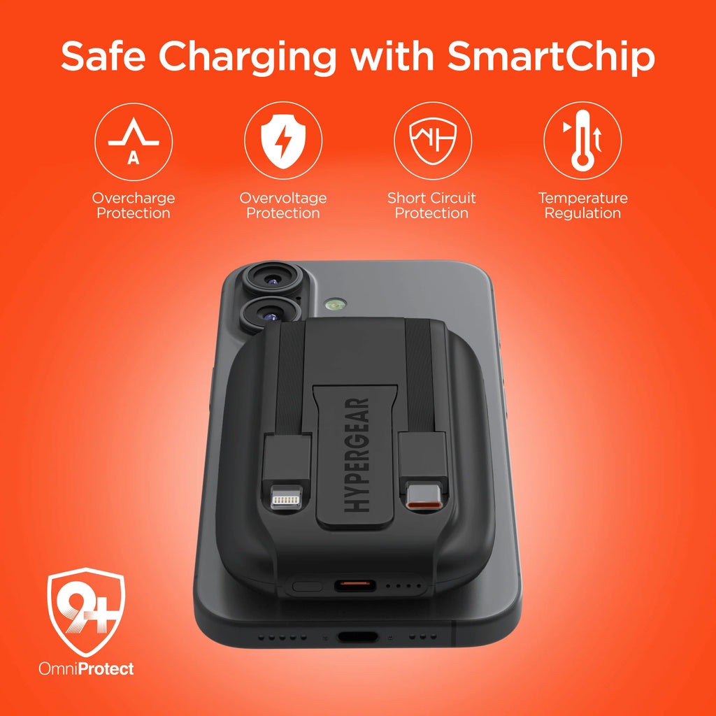 Hypergear Mag Grip Go 5000Mah Wireless Power Bank