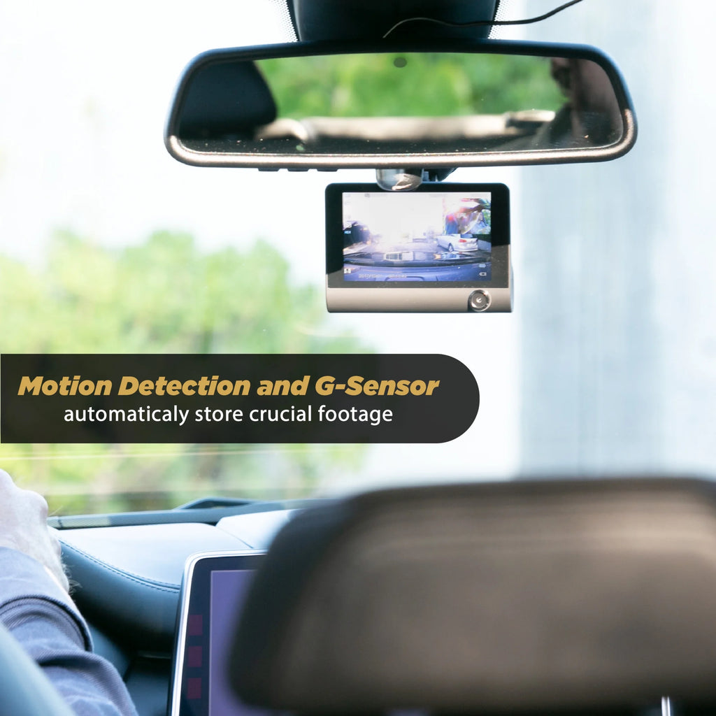 DDVR2XFHD-SP1 HD DVR Dual Front & Rear Facing Lens Suction Cup Dash Camera