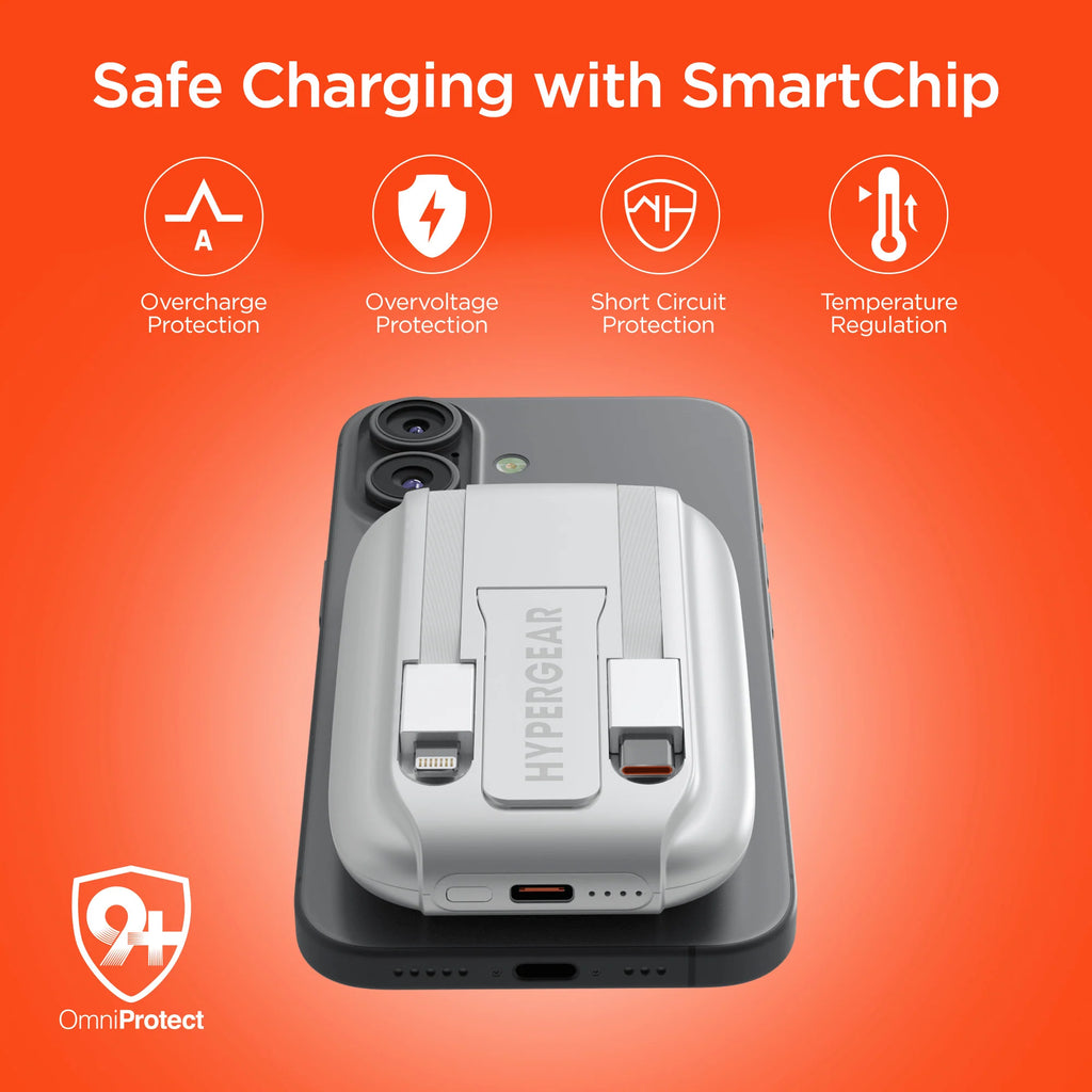 Hypergear Mag Grip Go 5000Mah Wireless Power Bank