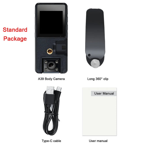 A39 Full 1080P HD Mini Camera 3000Mah Camcorder Body Mount Cam Small 180° Rotating Bike Camera Sports DV Car DVR Webcam